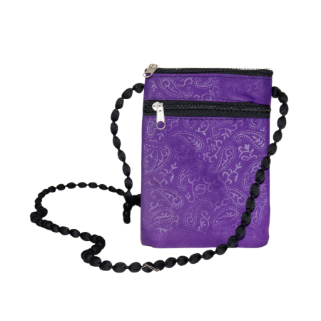 Handmade Cotton Mirror Hand Bag with Birds Design